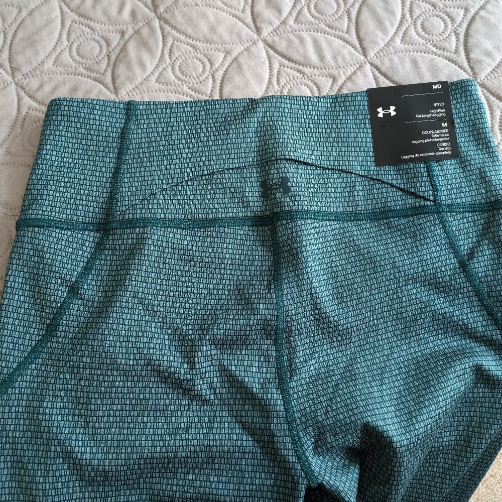 Under Armour Fitting High Rise Full Length Medium Reflective Leggings NWT